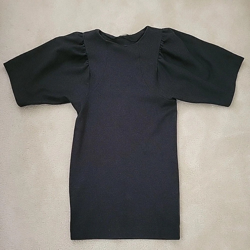 COS Grey Half Dolman Sleeve Shift Dress Xs S
